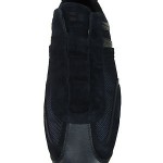 Hugo Boss Mens Silvans Dark Blue Slip-On Casual Fashion Sneakers Kicks Shoes