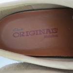 Mens size 11 M khaki suede Clarks Originals Wallabees lace tie casual shoes