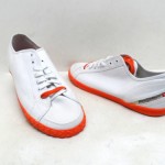 Diesel Men’s Yesterday Nostalgia Canvas Sneakers White/Orange Size 12 NWOB!