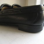 COLE HAAN Black Leather Tassel Kiltie Loafer, Size 8.5D, Made in USA