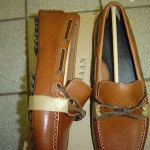 NEW MENS COLE HAAN “AIR GRANT” BROWN/TAN LEATHER SLIP ON SHOES SIZE 7.5 M  $158