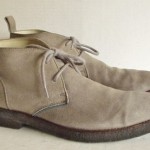 Mens DIESEL EFFECT Gray Leather Indie Grunge Chukka Ankle Boots size 8.5