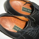 COLE HAAN MEN’S BLACK LEATHER LACE UP SHOES SZ 9.5 W