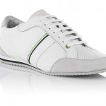HUGO BOSS Mens Shoes Fashion White Sneakers VICTOIRE LA. NEW- NIB -eur42-uk8-us9