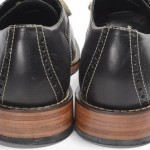 COLE HAAN 10 black leather CLASSIC plain toe lace perforated oxford shoe $250