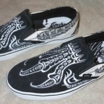 Vans TNT III Slip On,Taka Hayashi,Mens U.S. Size 13