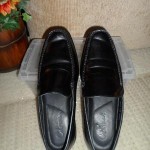 Cole Haan Nike Air Men’s Black Leather Casual Slip On Loafer Shoes Size 9.5 M