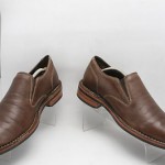 Mens shoes COLE HAAN Stratton brown leather NIKE AIR slip on loafers sz 9.5 M