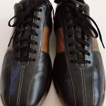 COLE HAAN CITY NIKE AIR Black & Brown Leather Fashion Lace Up Sneakers 11M