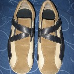 Cole Haan . Men’s Casual Fashion Shoe . Blue & Beige Leather . Sz. 11M