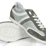 Hugo Boss Men’s Lace Up Fashion Sneakers Silvans Grey 50235181 New Authentic