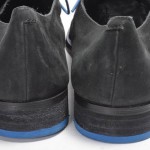 COLE HAAN 11.5 black leather AIR COLTON CASUAL plain toe lace oxford shoe $198