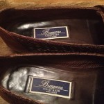 Men’s Cole Haan Bragano Brown Woven Leather Loafers 9.5