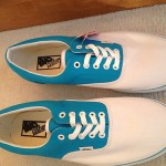 Custom Vans Era Blue/White Size 12 Mens