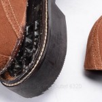 COLE HAAN 13 brown suede NIKE AIR medallion wingtip brogue oxford shoe C08646