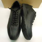 NEW COLE HAAN AIR HUGHES SOFT BLACK LEATHER CASUAL FASHION SNEAKERS W/ NIKE AIR