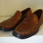 Cole Haan Brown Leather Loafer, 10M, Nike Air Rubber Sole, Excellent