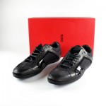Hugo Boss Red Label Lather Mens Sneakers In Black – SNER 50210257 001 – Size 11