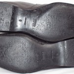 Hugo Boss Mens Dark Gray Leather Loafer Shoes Sz. 8 *Made In Italy*