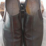 Cole Haan 8.5 Medium Dark Brown Leather Slip On Very Excellent Condition