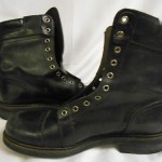 New DIESEL Mens “Butch & Cassidy” Black Leather Combat Boots Shoes US 10 EU 43
