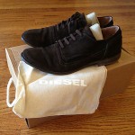 MEN’S USED DIESEL FREE STEP SEAL BROWN SUEDE OXFORD SHOE, SZ 11 (44 EU)