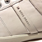 $225 Hugo Boss ORANGE Label Sneakers White Mens 8 41 Trainers Black 8.5 41.5