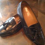 “VINTAGE” VERY NICE & CLEAN “BLACK COLE HAAN “PINCH TASSEL” LOAFERS SZ10(D)SHARP