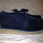 clarks originals desert trek black seude size 9m style 62144