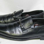BOSS HUGO BOSS Men’s Shoes Sz 11.5 M Black Leather Horsebit Loafers
