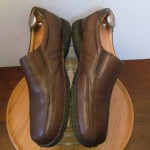 Mens size 11 M brown leather Clarks XTR Lite slip on casual loafers shoes