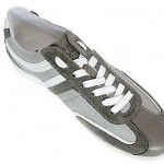 Hugo Boss Men’s Lace Up Fashion Sneakers Silvans Grey 50235181 New Authentic