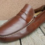 MENS COLE HAAN DRESS SHOES SIZE 11M BROWN LEATHER CASUAL SLIP ON DRIVER LOAFERS