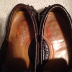 Cole Haan Air Grant Driving Mocs Mens 8.5 M Dark Brown Croc