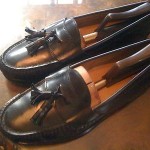 “VINTAGE” VERY NICE & CLEAN “BLACK COLE HAAN “PINCH TASSEL” LOAFERS SZ10(D)SHARP