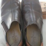 Cole Haan 8.5 Medium Dark Brown Leather Slip On Very Excellent Condition