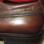 Boss Hugo Boss Lace-Up Brown Leather Moc Toe Oxford Shoes-Size 9.5 D- Made Italy
