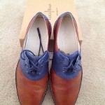 New Cole Haan Air Franklin Saddle Bourbon/Ocean Suede Sz 10.5M