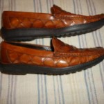 Bragano Crafted in Italy Woven Leather Shoes Men’s Size 9.5M Cole Haan vgc
