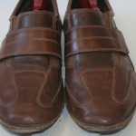 Cole Haan Series G Brown Leather Casual Athletic Shoe Velcro Strap Size 11M