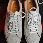Cole Haan Ivory Linen Suede Brogue style sneakers 10 D