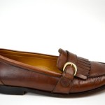 COLE HAAN Men’s BROWN LEATHER BUCKLE KILTIE LOAFER SLIP ON SHOES 9 D