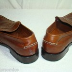 COLE HAAN SZ 10 M BROWN LEATHER SLIP ON MOCS LOAFER SHOE