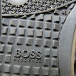 GENUINE HUGO BOSS TRAINERS BROWN LEATHER & SUEDE ORANGE MENS SIZE 10 EUR 43