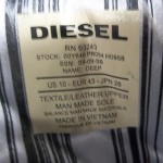 Diesel DEEP Men’s High Top Leather & Nylon Sneakers Size 10 US 43 EUR NICE