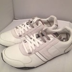 Diesel Loop White Casual Leather Fashion Sneakers Shoes Mens Size 9.5 New