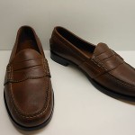 NEW COLE HAAN BOWMAN SADDLE TAN LEATHER PENNY LOAFERS WITH COMBINATION SOLES