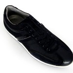 Hugo Boss Men’s Lace Up Fashion Sneakers Silvans Navy Blu 50235181 New Authentic