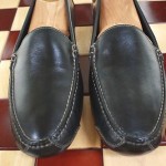 COLE HAAN Black Leather Driving Moccasins Shoes Size 11.5 M