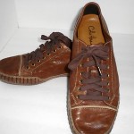 Cole Haan men fashion sneakers casual lace up shoes brown leather size 10.5